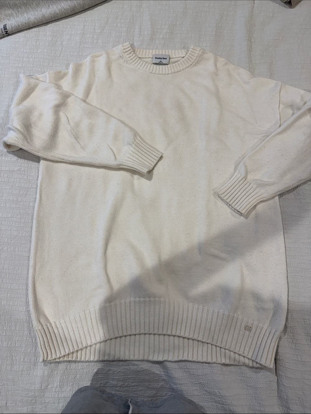 Sunday Best/Aritzia Cream Crewneck Sweater